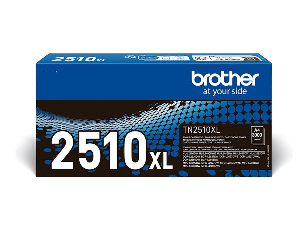 Brother TN2510XL sort toner 3.000 sider – Original