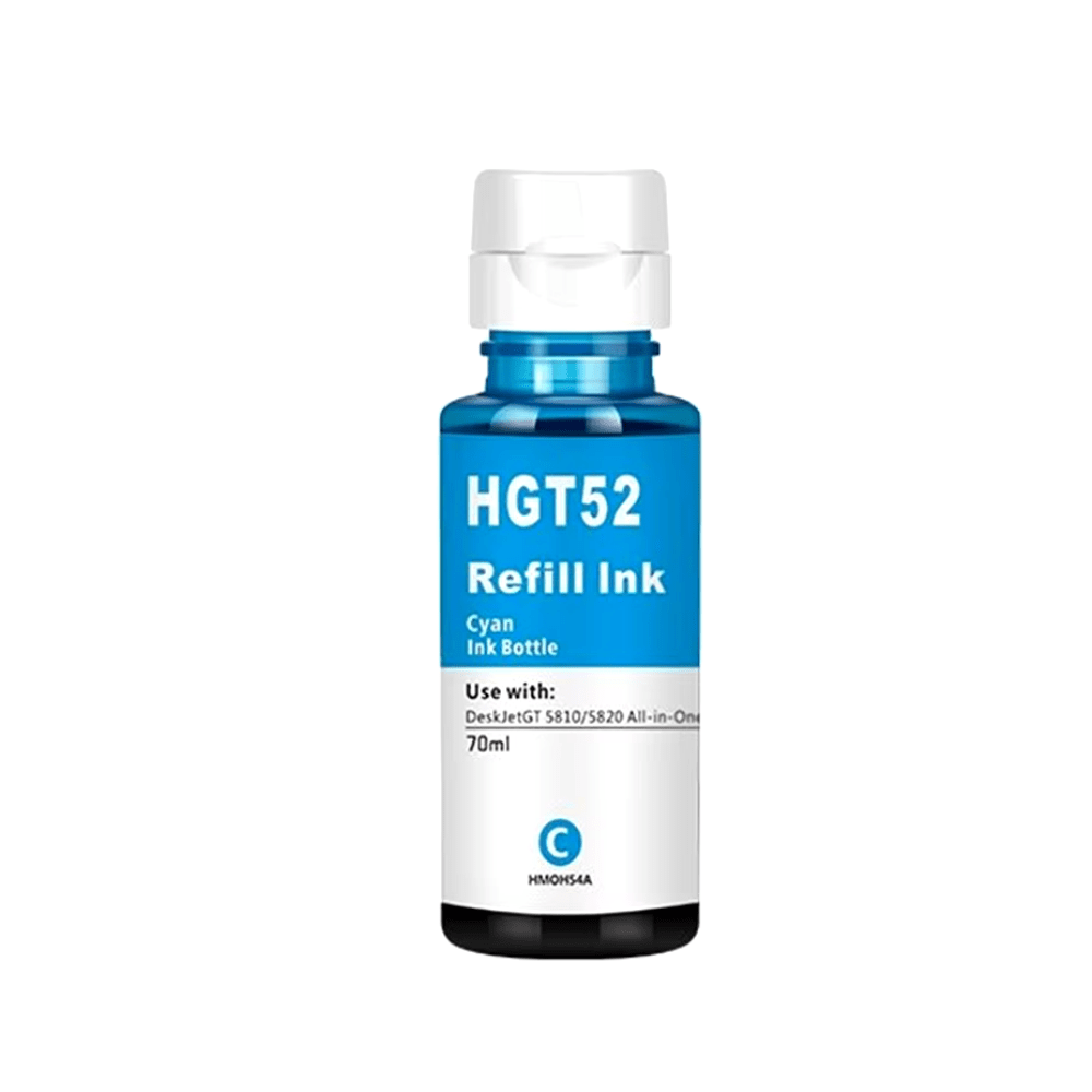 HP GT52 cyan refill 70 ml M0H54AE – alternativ