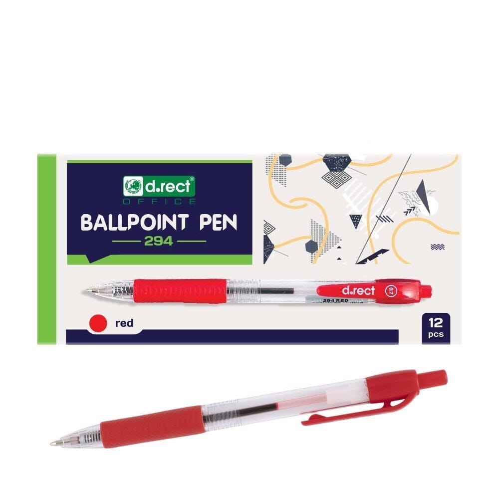 Kuglepen BALLPOINT, Type 294 Rød 12 stk