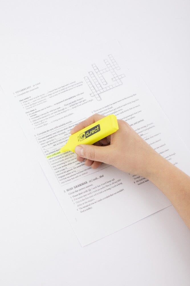 Overstregningstusch 12 stk GUL, highlighter