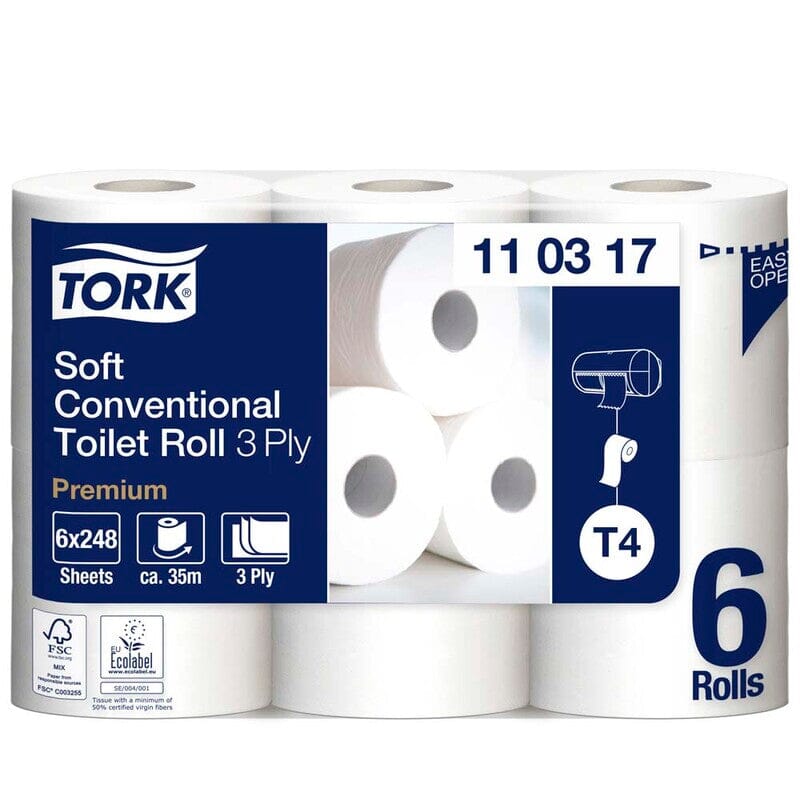 Tork Soft Toiletpapir 3-lags, T4 | 110317, 42 ruller