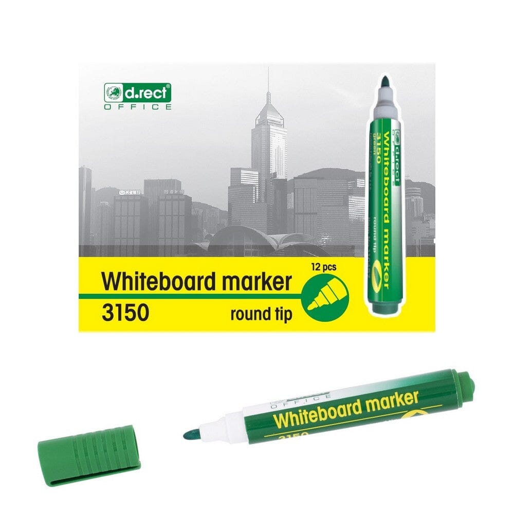 Whiteboard marker 12 stk. Grøn